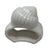 Ceramic Vintage White Ceramic Seashell Napkin Rings - Coastal Table Decor - Set of 12 For Sale - Image 7 of 10
