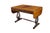 Victorian Antique Early 19th C. Regency Flame Mahogany Lyre Base Drop Leaf Sofa Table Desk For Sale - Image 3 of 16