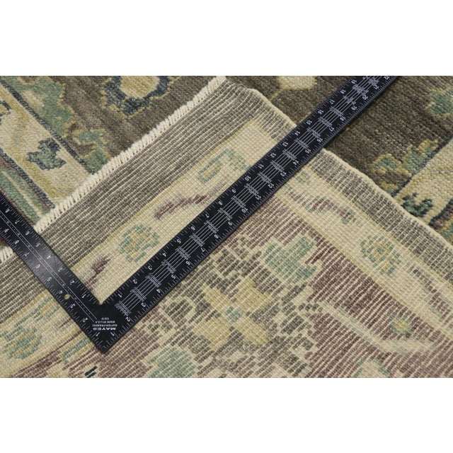 Early 21st Century Earth-Tone Turkish Oushak Rug - 09'01 X 12'04 For Sale - Image 5 of 9