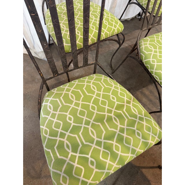 Prou Style Wrought Iron Chair Set/6 For Sale In Miami - Image 6 of 12
