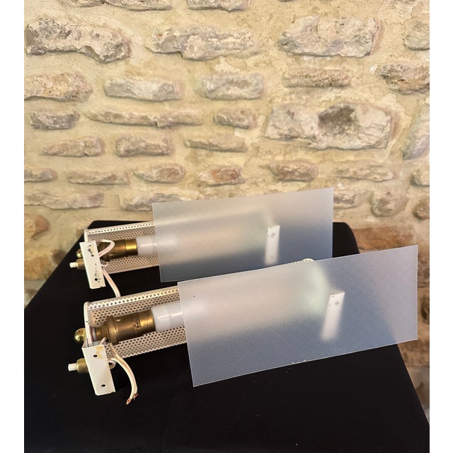 Wall Lights attributed to Mathieu Matégot for Atelier Matégot, 1950s, Set of 2 For Sale - Image 18 of 18