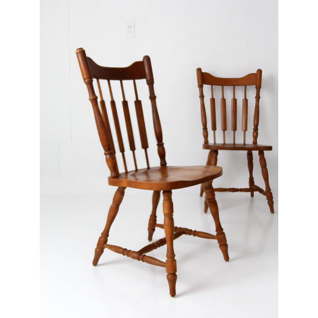 Vintage Richardson Brothers Windsor Dining Chairs Set of 4 For Sale - Image 13 of 18