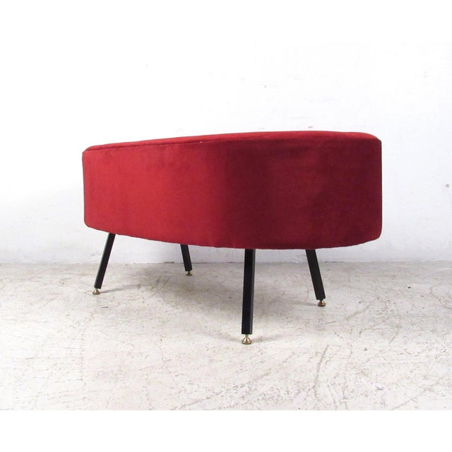 MidCentury Style Kidney Shaped Ottoman or Stool Chairish