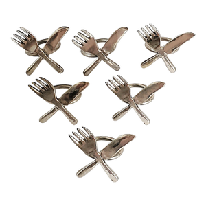 Napkin Rings Silver Plate
