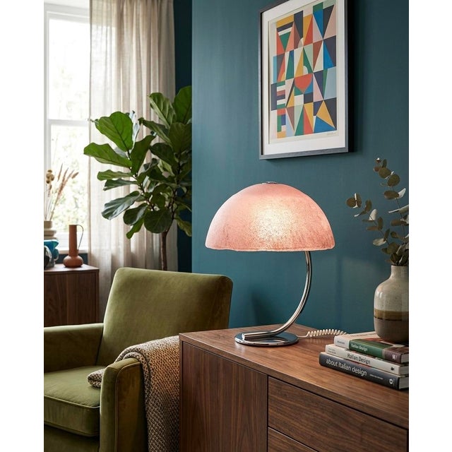 Murano Glass Table Lamp from La Murrina, 1970s, in Very Good conditions. Designed 1970 to 1979 This piece has an...