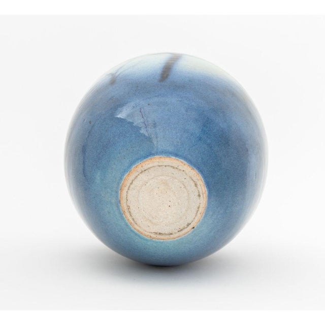 Signed Modern Glazed Art Pottery Covered Jar For Sale - Image 9 of 10