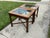 Brown 1970s Pair Glass Top Side Tables With Fretwork For Sale - Image 8 of 10