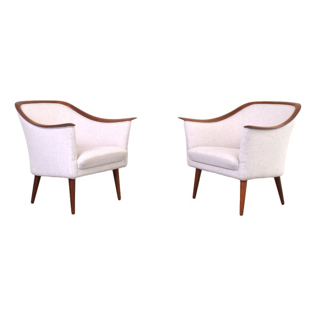 Mid-Century Modern Norwegian Teak Chairs by Fredrik A. Kayser for Vatne Lenestolfabrikk, 1960s, Set of 2 For Sale