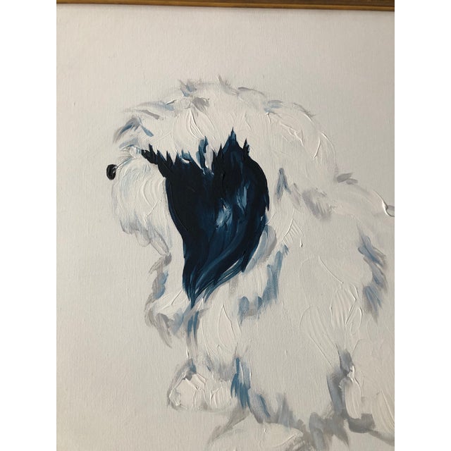 Original Contemporary B Taylor Dandie Dinmont Terrier Dog Portrait