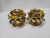 Brass Mid Century Lotus Brass Candle Holders - a Pair For Sale - Image 8 of 11