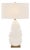 Palm Leaf White Table Lamp For Sale