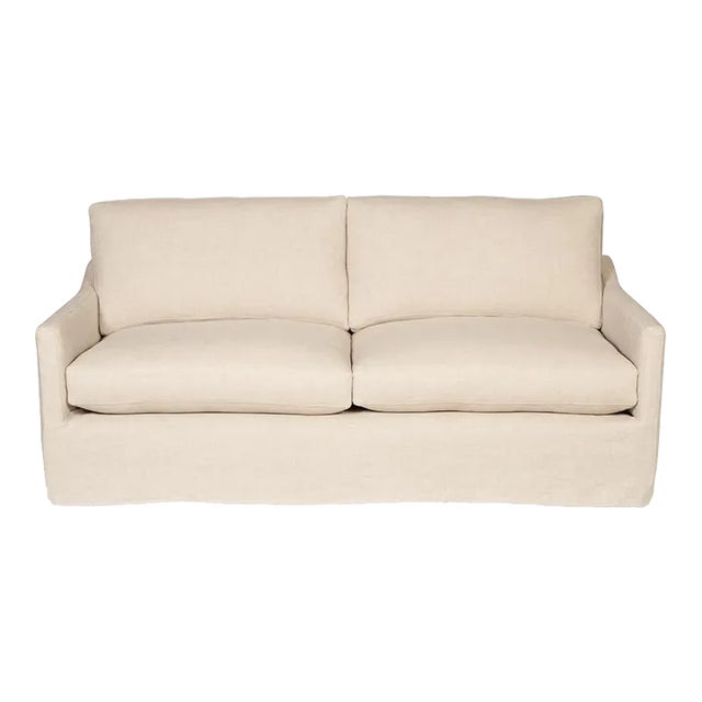 Moss Home Megan Sofa 108"W, Safari Oatmeal For Sale