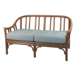 Bamboo Loveseat by McGuire For Sale