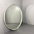 White Round Wooden Wall Mirror, 1970s For Sale - Image 4 of 18
