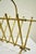 Mid 20th Century Vtg Italian Hollywood Regency Gold Gilt Faux Bamboo Tole Magazine Rack Holder For Sale In Philadelphia - Image 6 of 12