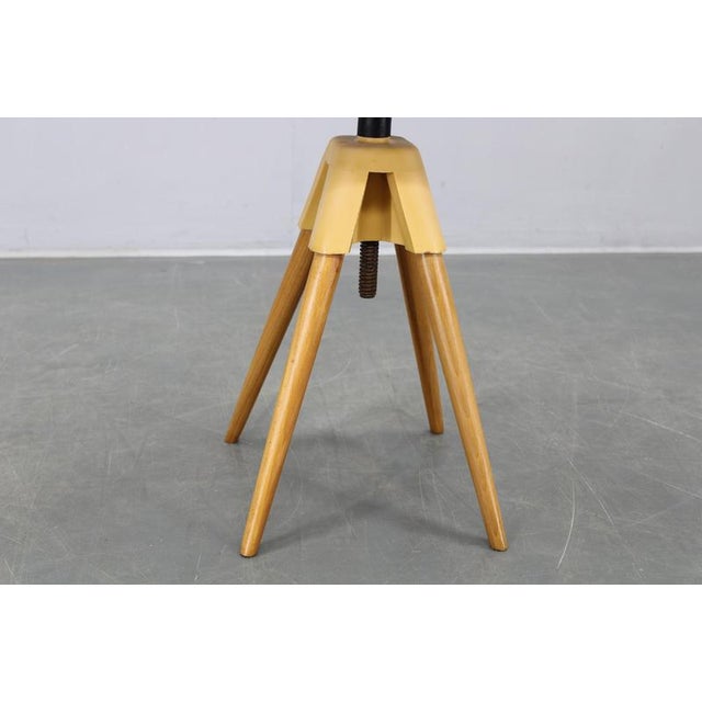 Mid-Century Swivel Piano Stool, Czechoslovakia, 1970s For Sale - Image 6 of 9