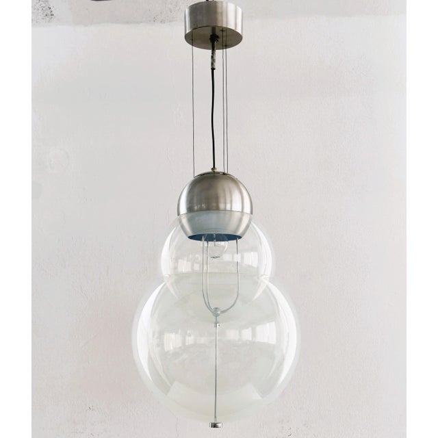 Mid-Century Italian Murano Opaline Glass Chandelier, 1970s For Sale - Image 6 of 18