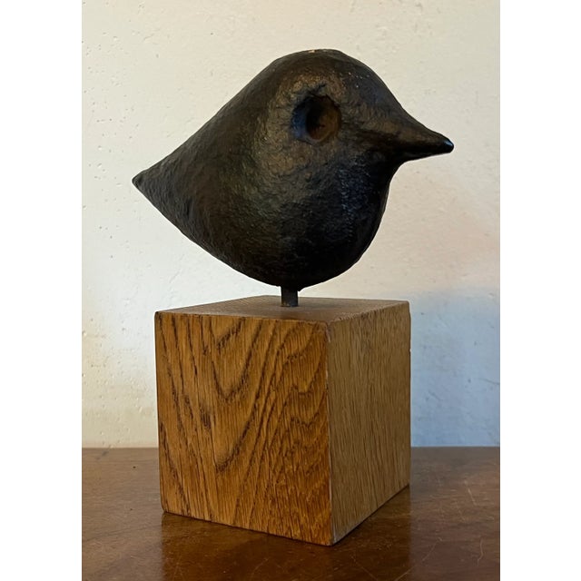 人気No.1 Abstract Mid-Century Modern Iron Sculpture of a Bird Mounted 立体・オブジェ