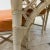 1980s White Rattan Bamboo Table and Chair Set with Flip Top to Expand From Game Size to Dining Table - Set of 5 For Sale - Image 10 of 13