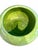 Vintage Frank Moreno ceramic planter featuring a vibrant chartreuse green glaze and a generous rounded form. The glossy...