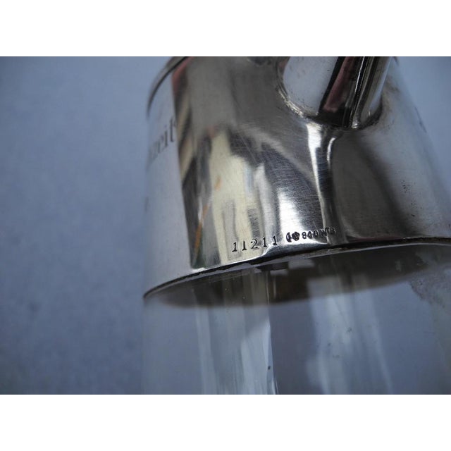 800 Silver Wine Decanters by Wilhelm Binder, 1890s, Set of 2 For Sale - Image 4 of 18