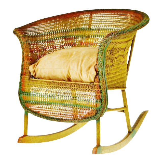 Early Child's Wicker Rocking Chair Chairish