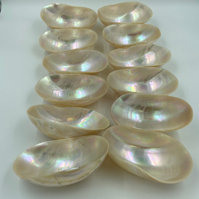 Late 20th Century Caviar Mother of Pearl Bowls - 12 pcs For Sale - Image 9 of 12