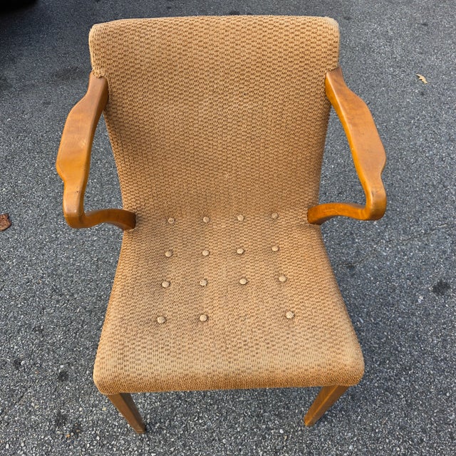 Set of Four Axel Larsson Model 1522 Armchairs for Bodafors, Swedish Modern, 1930s For Sale - Image 14 of 14