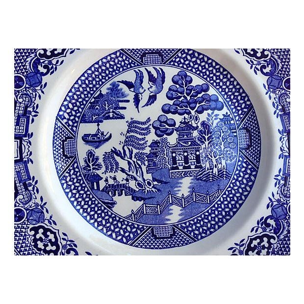 Staffordshire Blue Willow Wall Decor Plate Chairish