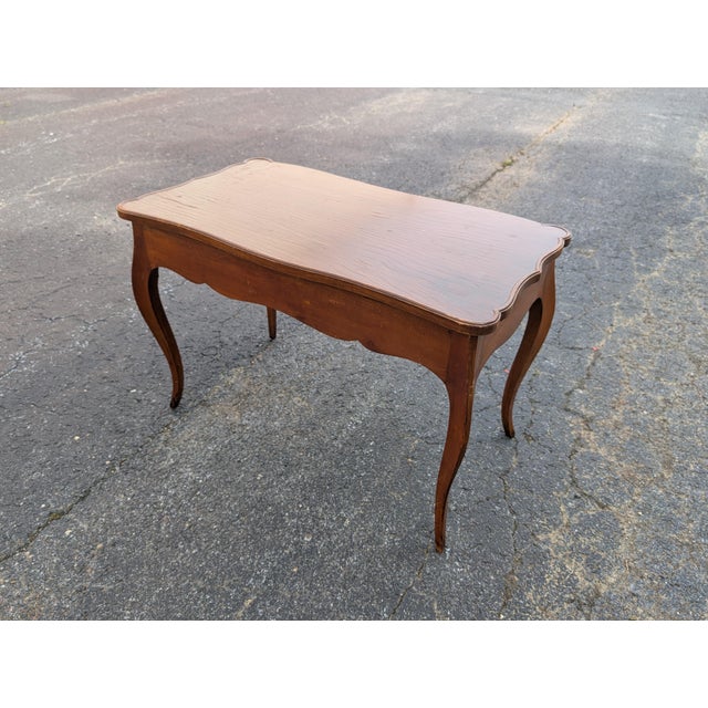 Vintage Solid Mahogany Cabriole Leg Piano Bench With Partitioned Storage For Sale - Image 9 of 11