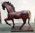 Early 20th Century Circa Early 20th Century American Folk Art Wooden Style Plaster Composite Equestrian Horse Sculpture For Sale - Image 5 of 9