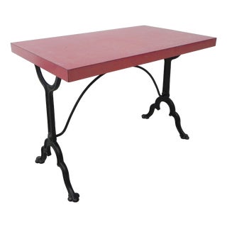 Bistro Table with Cast Iron Base, 1930s For Sale