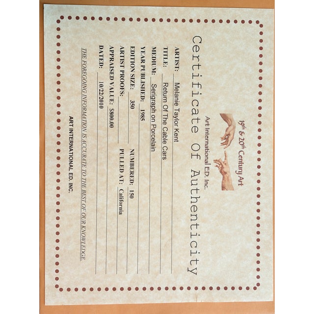 Metal Return of the Cable Cars by Melanie Taylor Kent For Sale - Image 7 of 8