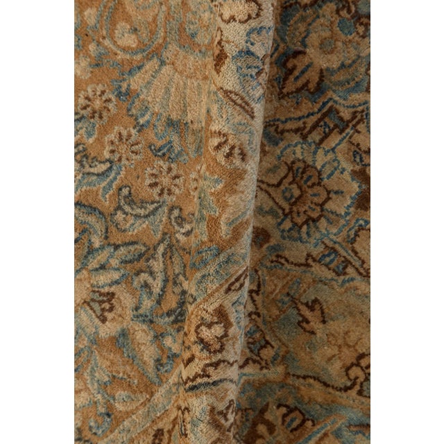 Persian Authentic Persian Kirman Handmade Wool Rug For Sale - Image 3 of 10