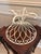 Vintage French Country White Wirework Pedestal Fruit Basket For Sale - Image 4 of 6