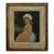 Antique Heirloom Hand Colored Mezzotint Portrait Print of Young Girl in Bonnet Gilt Frame For Sale