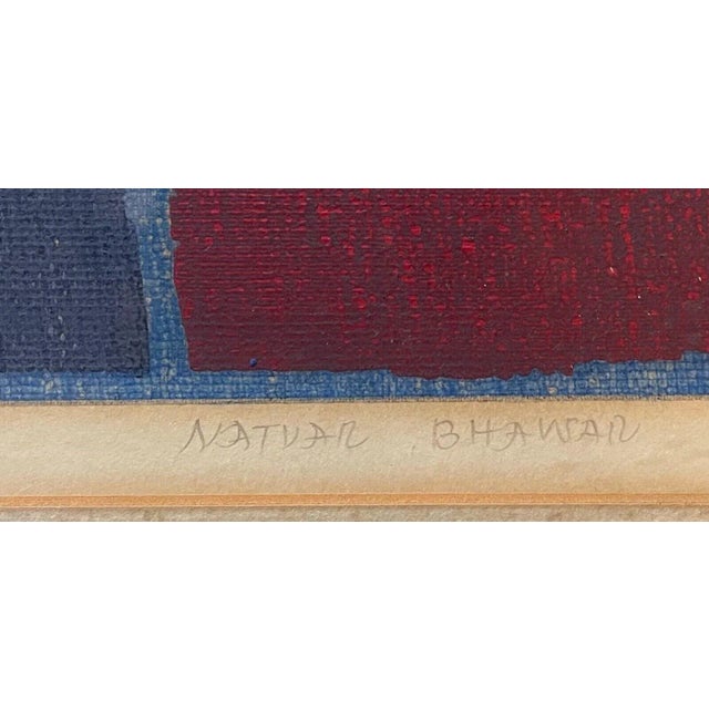 1969 Natvar Bhavsar Color Field Abstract Screenprint - Listed Indian Artist For Sale - Image 4 of 12