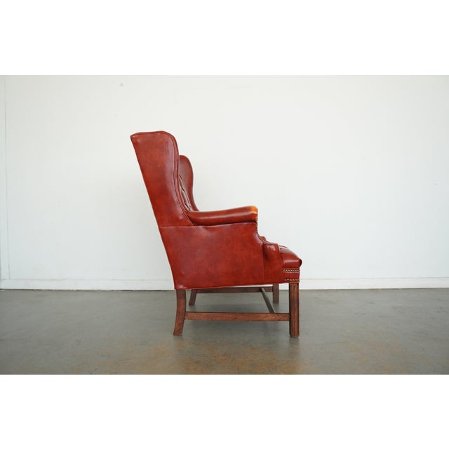 Vintage Wingback Tufted Armchair For Sale In Austin - Image 6 of 16