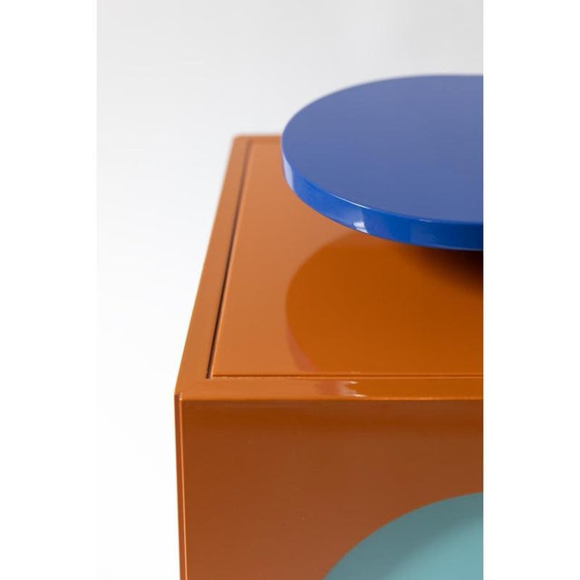 Wood Toy Boy Side Table in Glossy Lacquered MDF by Softhouse For Sale - Image 7 of 14