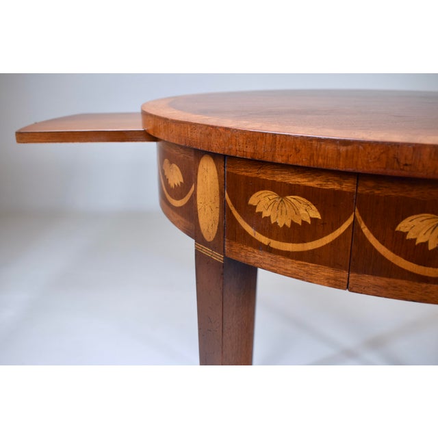 Baker Furniture Federal Style Mahogany Occasional Tables With Inlay For Sale - Image 10 of 11