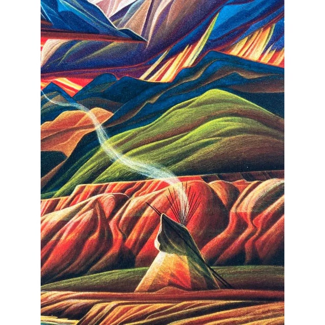 William Haskell "Riverside Encampment" Giclee on Paper Limited Edition Signed / Numbered For Sale - Image 10 of 12