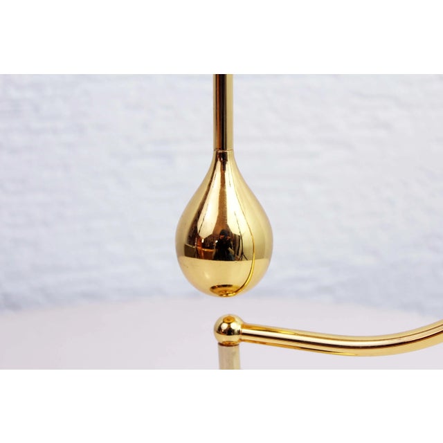 Vintage Brass Pendulum Candleholder For Sale - Image 6 of 10