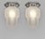 Francis Hubens & Muller frères A pair of French art deco flush mounts by Francis Hubens. Made circa 1931- 1934. Nickel-...