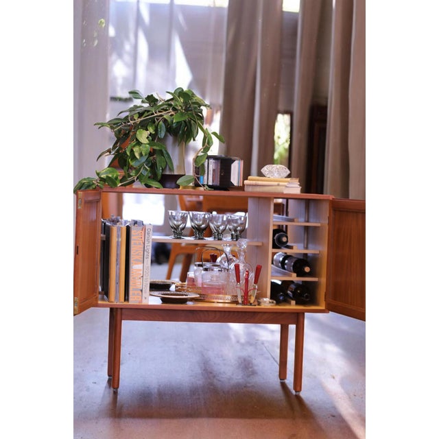 Danish Neat Bar Cabinet in Teak with Bottle Storage, 1970s For Sale - Image 9 of 12