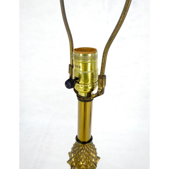 Stiffel Pair of Cut Crystal & Brass Vase Shape Table Lamps c1970s For Sale - Image 4 of 17