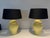 Mid-Century Modern 1970 Yellow Ceramic Table Lamps. French Work - a Pair For Sale - Image 3 of 12