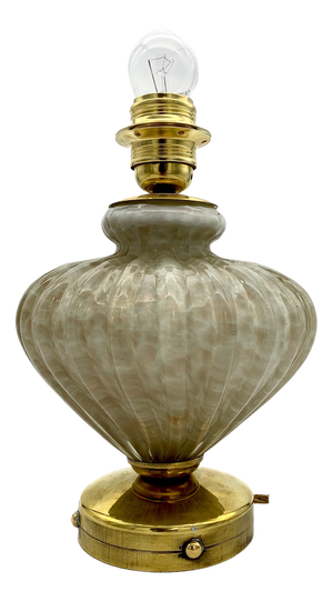 Murano Glass Bedside Table Lamps by Avem, Set of 2