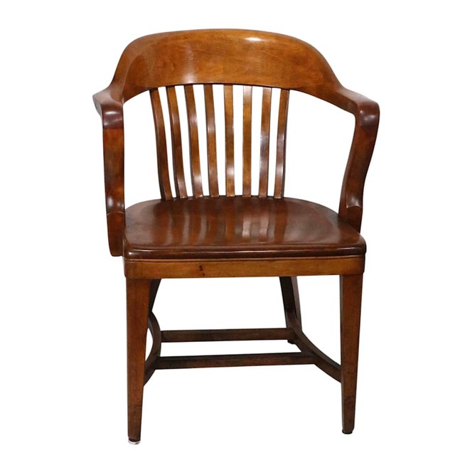 Set of Six Vintage Bank of England Jury Chairs C. 1910/40's For Sale - Image 17 of 18