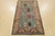 Tribal Heriz Rug 3’10” X 6’3” Blue Wool Vintage Tribal Hand-Knotted Oriental Carpet For Sale - Image 3 of 12