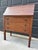 Antique Early 20th Century Quarter Sawn Oak Drop Front Secretary With Drawers - Solid Wood Accent Chest With Ring Pulls For Sale - Image 11 of 17